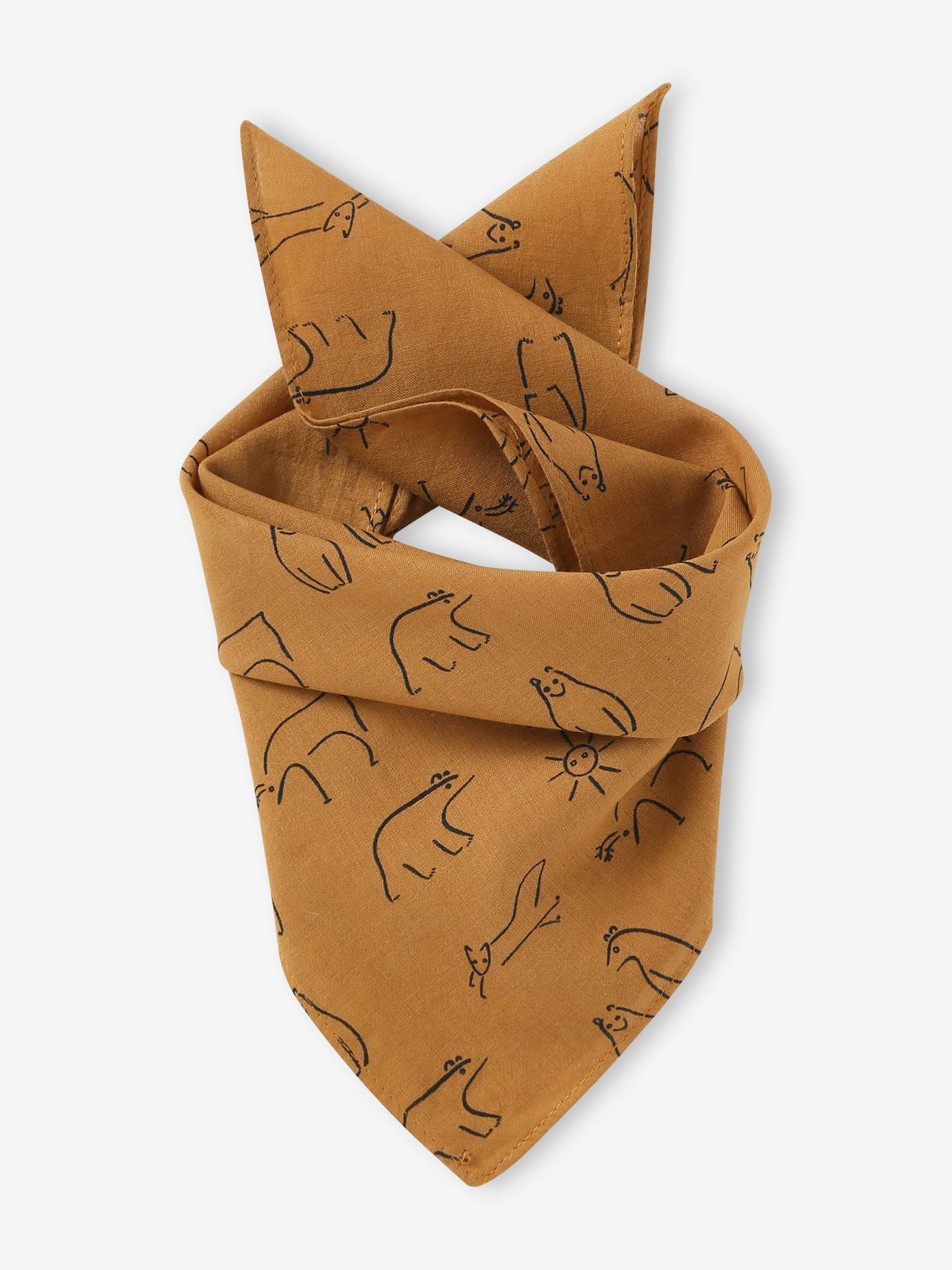Foulard animaux personnalisable bébé garçon bronze