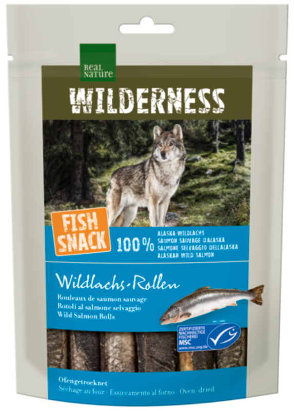 REAL NATURE Snacks REAL NATURE WILDERNESS Fish Snack 70g Glacier Bay, Glacier Bay (Wildlachs-Rollen)