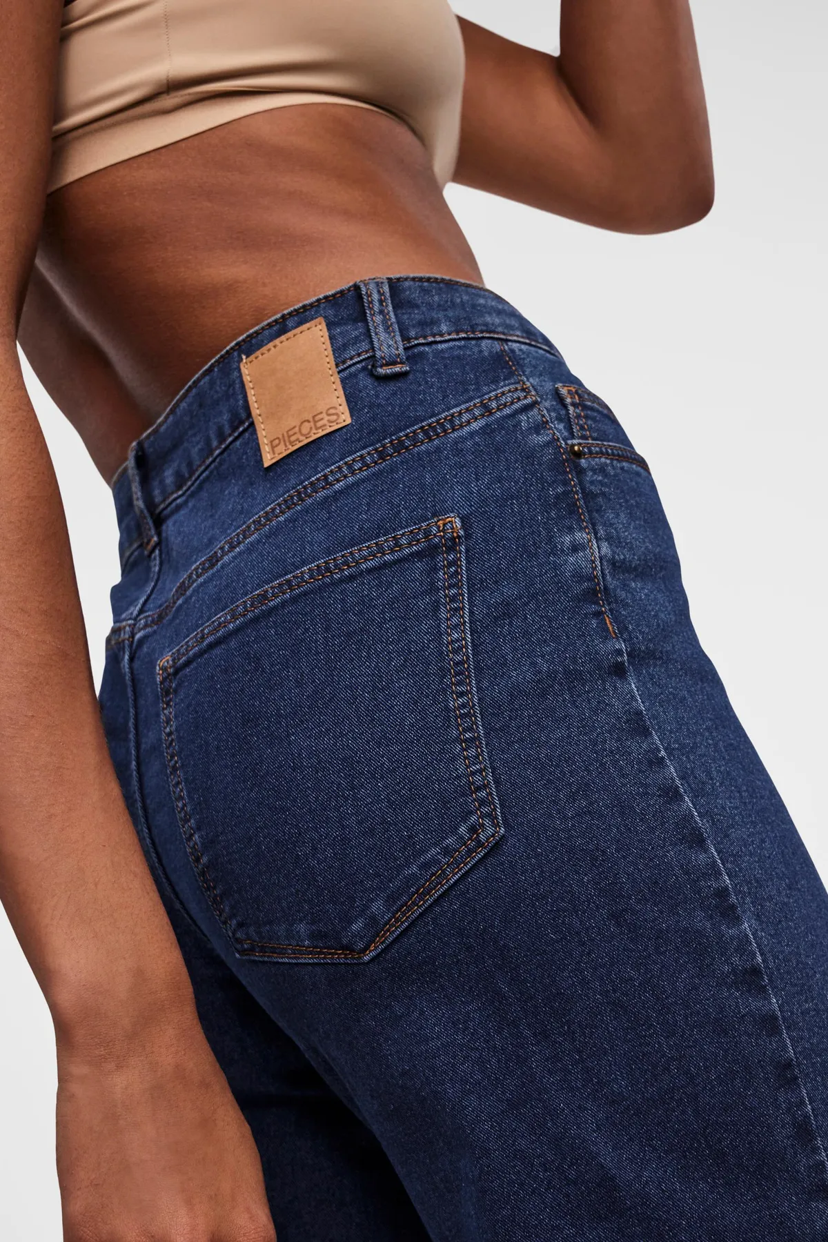 PIECES  Jeans - Dunkelblau - Bootcut