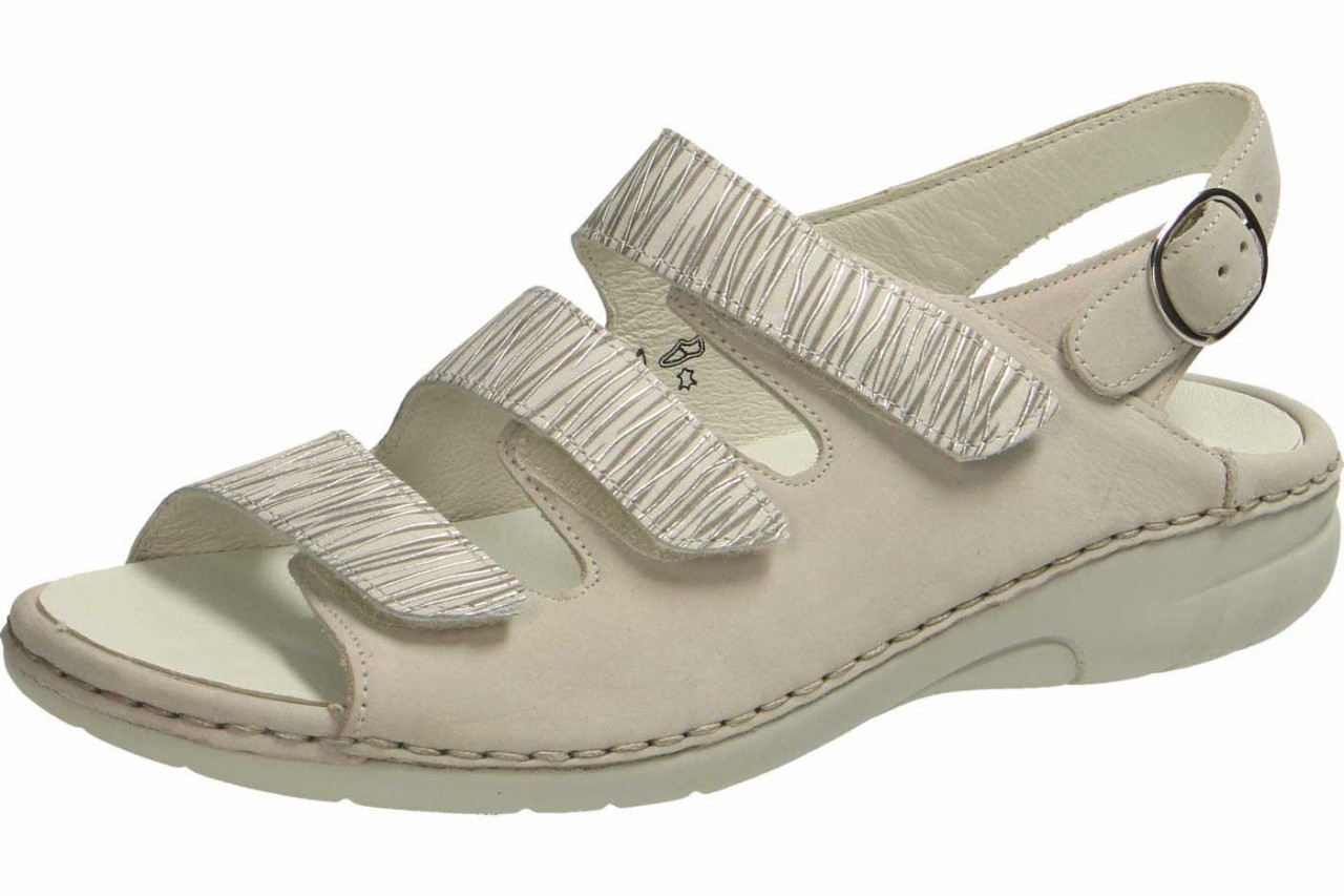 WALDLÄUFER Komfort Sandalen weiss