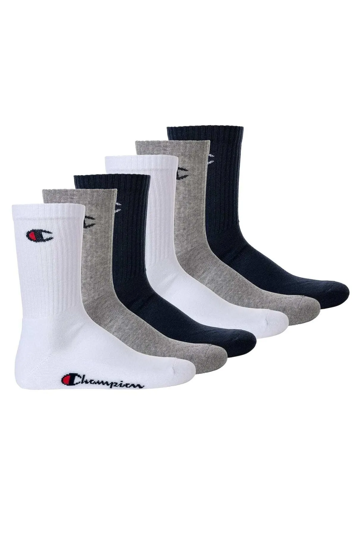 Champion  Unisex-Socken, 6 Paar – Crew-Socken Basic