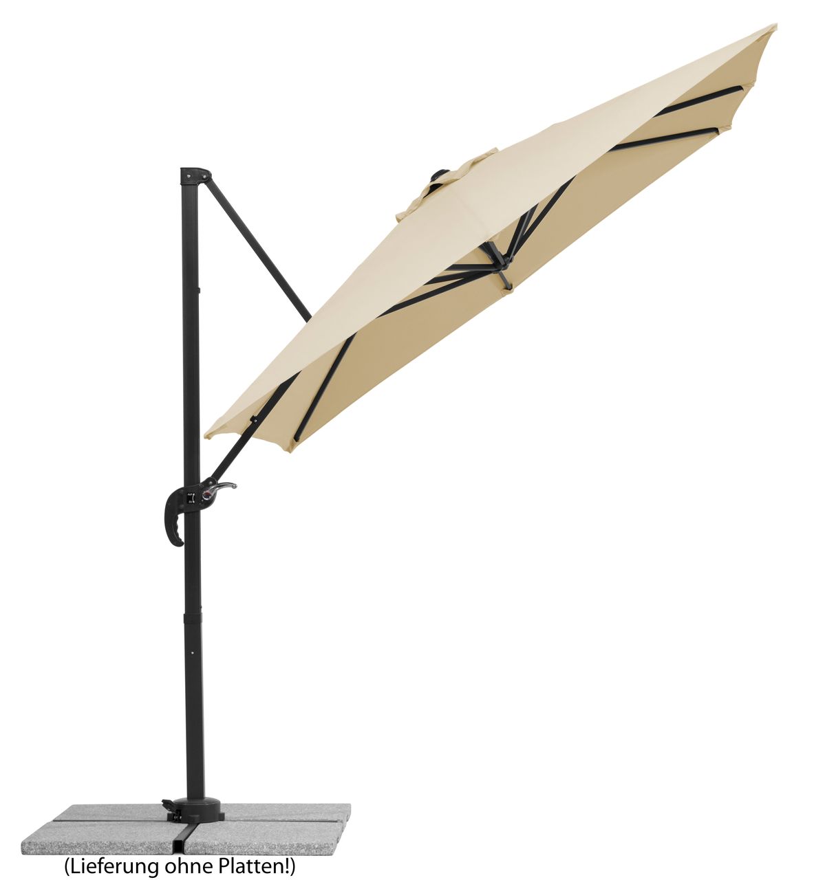 Schneider Schirme Schneider Ampelschirm Rhodos Junior, ca. 230x230 cm, natur