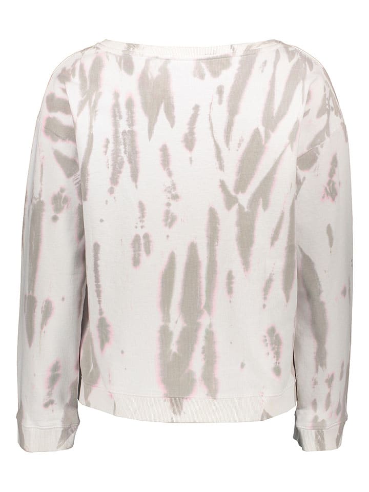 Juvia Sweatshirt in Weiß/ Taupe günstig kaufen