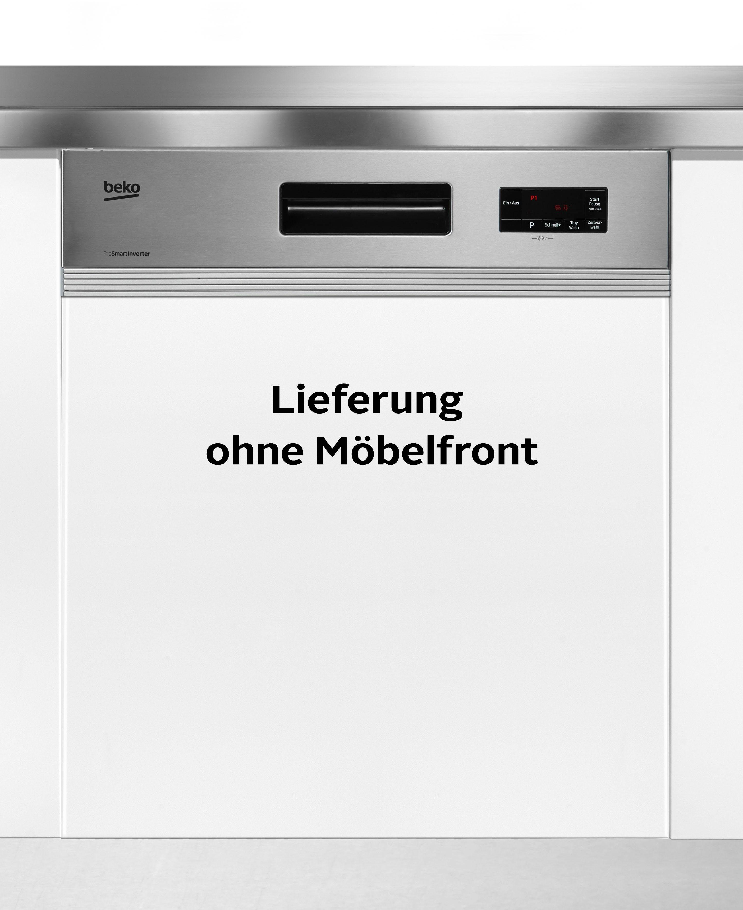 BEKO teilintegrierbarer Geschirrspüler DO55420, DIO55420X4Y, 14 Maßgedecke, mit Schnell + Sauber-Programm