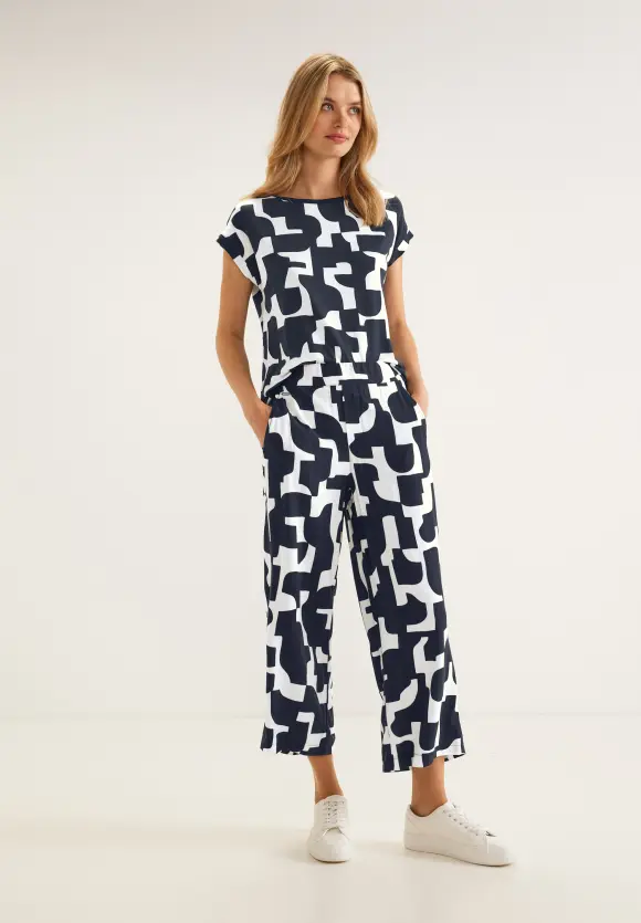 Street One Loose Fit Print Hose