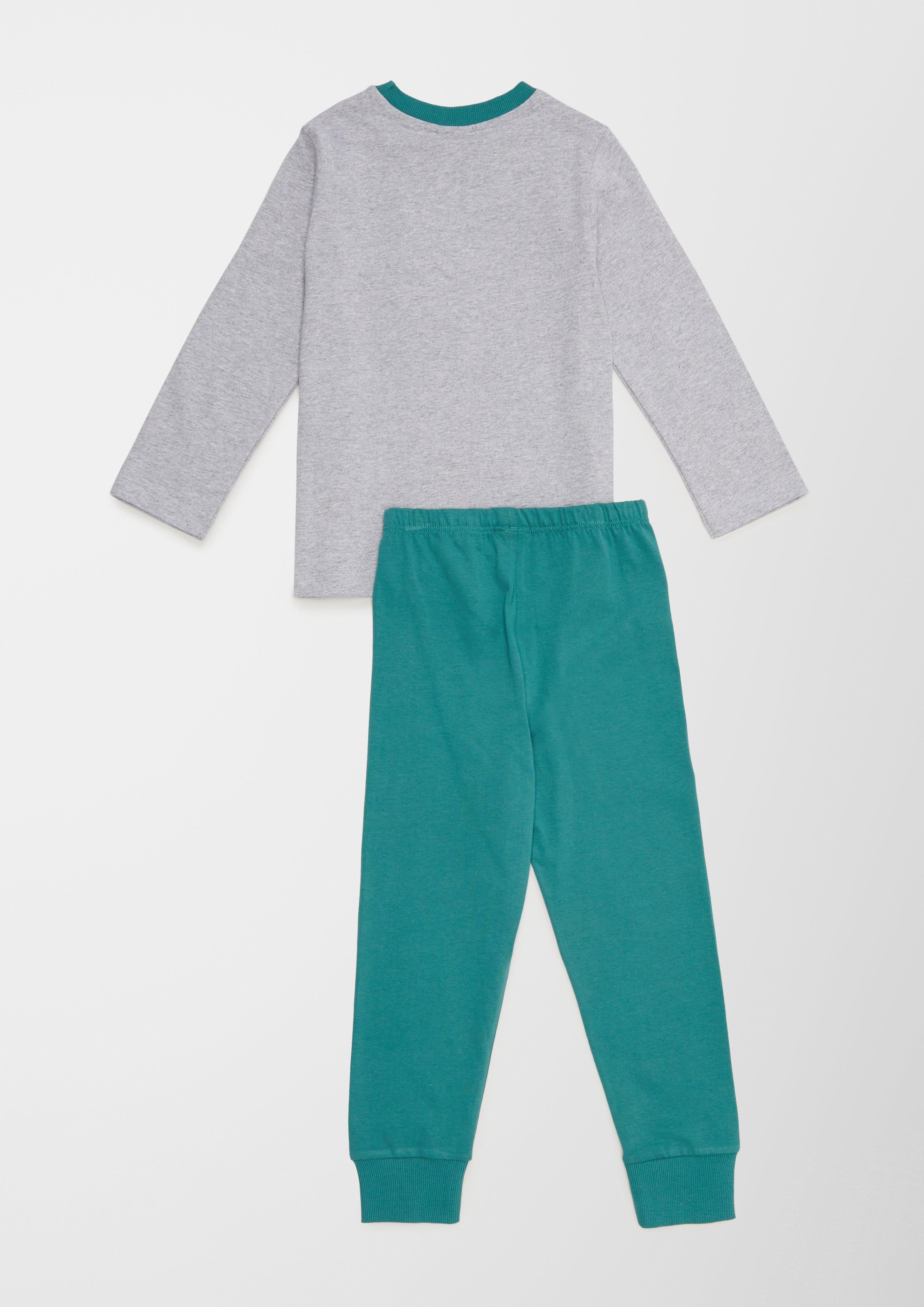 Pyjama mit Print  6006852-1737