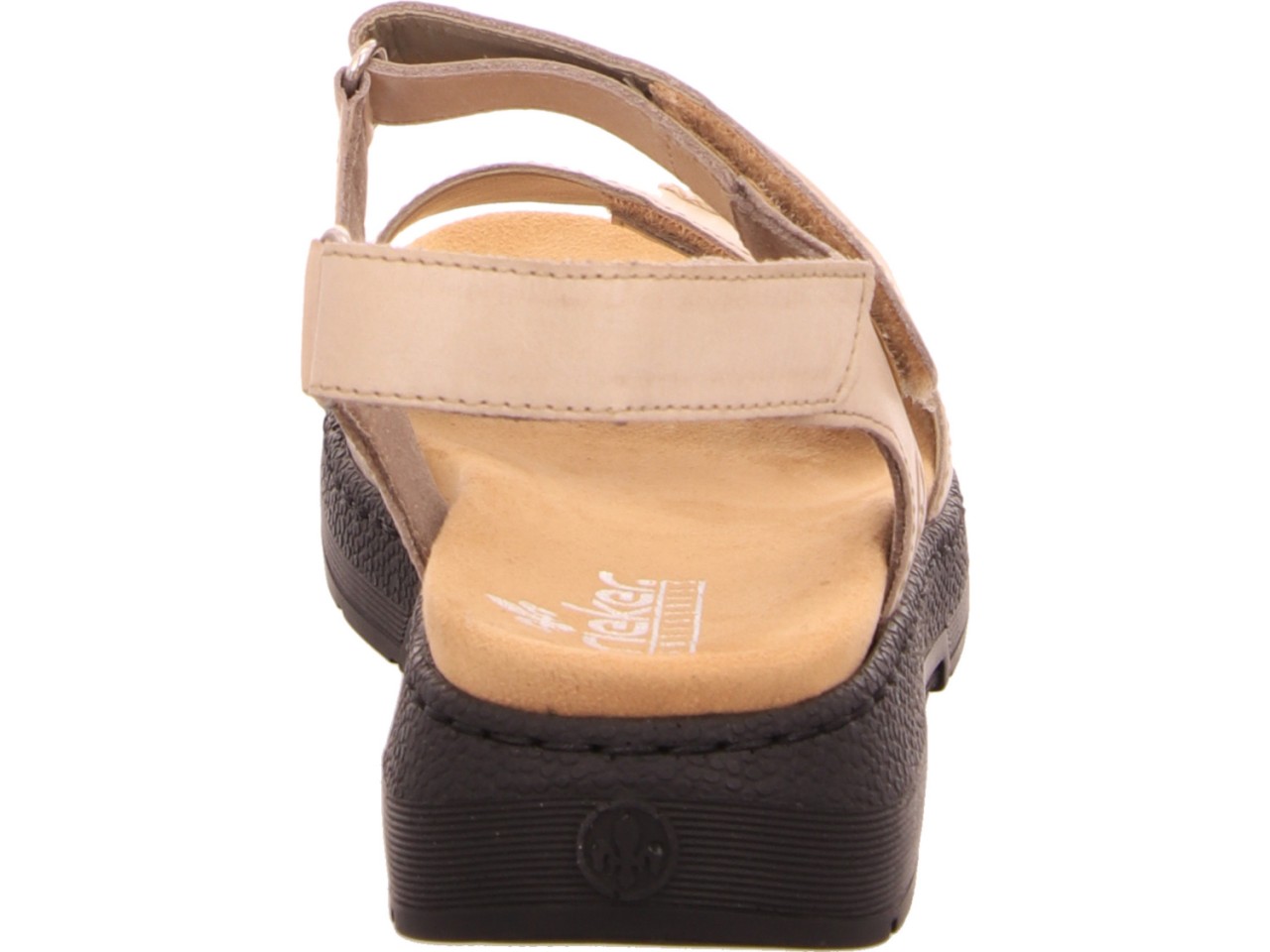 RIEKER Komfort Sandalen taupe FSK Damen Sandalen