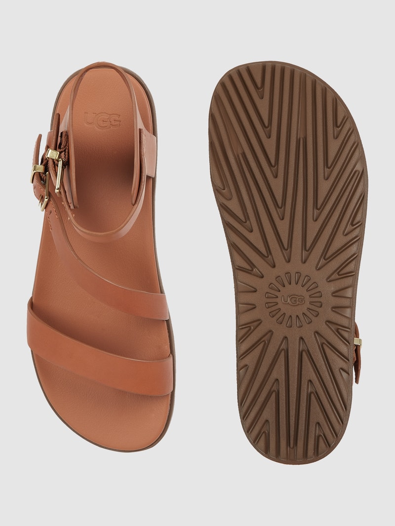 Sandalen aus Leder Modell 'Solivan' in cognac