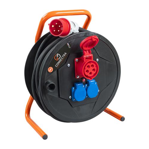 Connectra 47.050.25 Kabelhaspel KSR Pro combi - 16A - 400V - 25m - H07RN-F - 5G 2,5 mm²