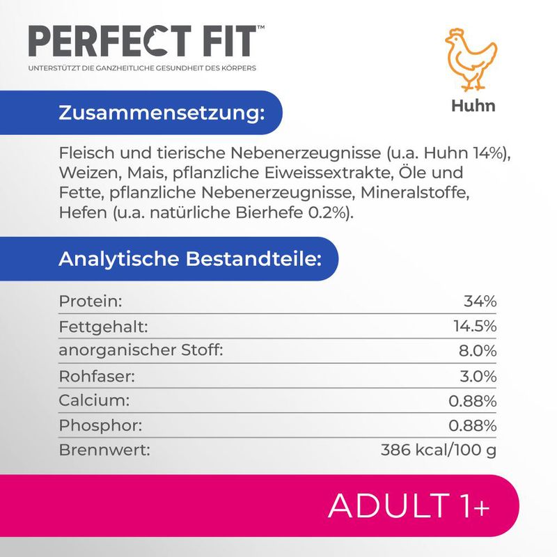 Perfect Fit Adult 1+ Reich an Huhn zu TOP-Preisen