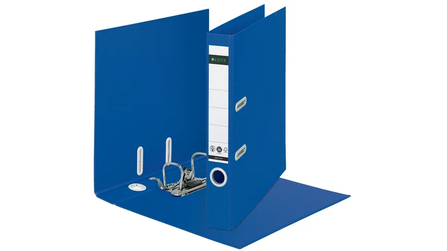 LEITZ Qualitäts-Ordner Recycle A4 schmal blau blau