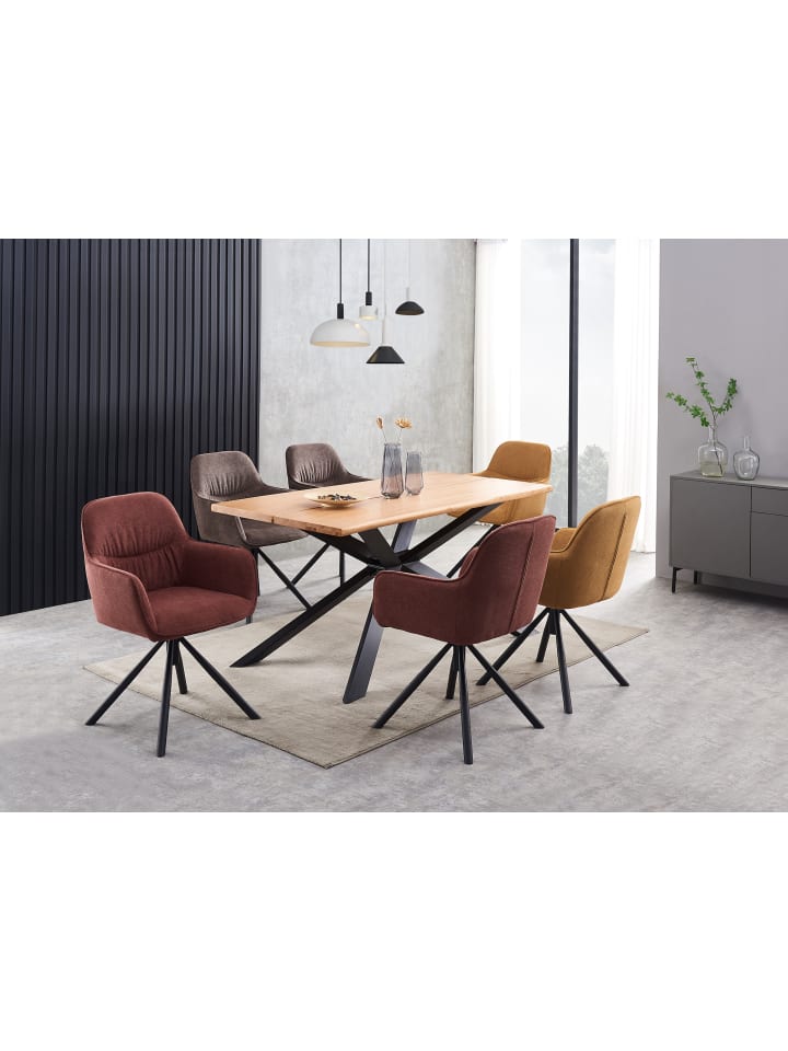 B&D Home Drehstuhl LATONA in Merlot - (B)58 x (H)85 x (T)60 cm günstig kaufen onesize