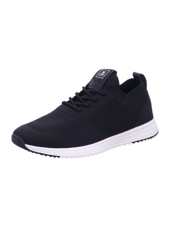 Marc O'Polo Schnürschuhe Recycled Fabric / SNEAKER / Knit in Schwarz günstig kaufen