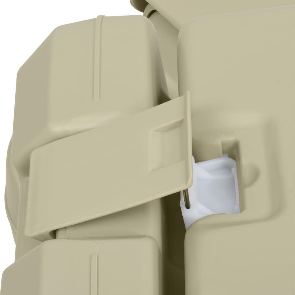 vidaXL Campingtoilette Campingtoilette 10 10L und Handwaschbecken 20L Set Tragbar Grau