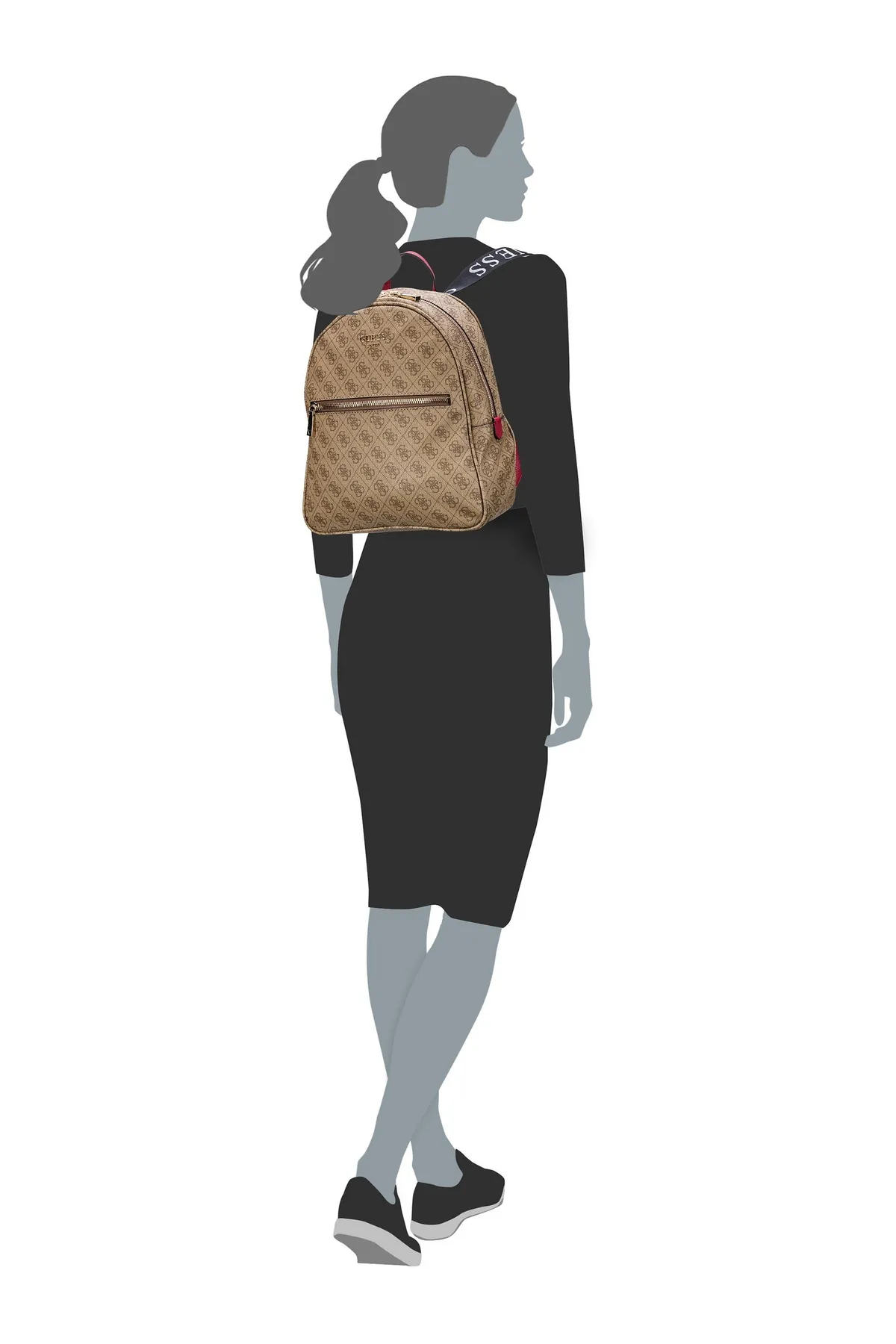 Guess  Rucksack - Braun - Unifarben