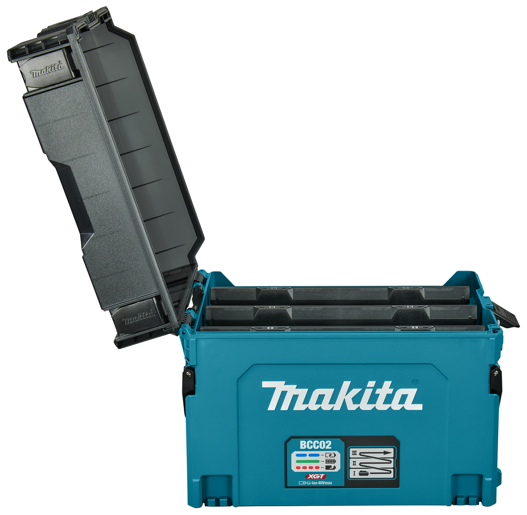 Accesorii Makita BCC02 BCC02 MBox Încărcător multiplu XGT pentru 12 baterii (max BL4040F)