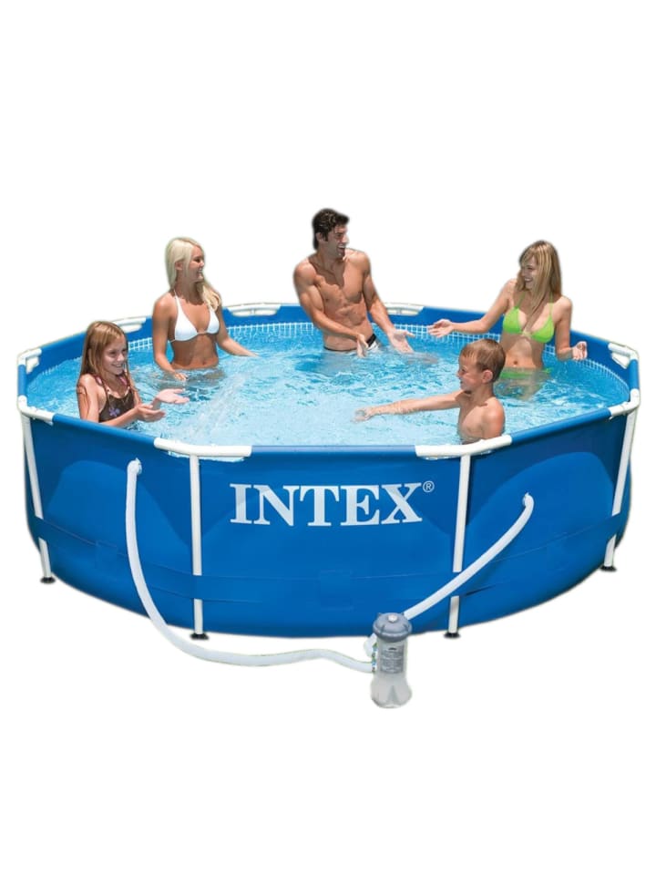 Intex MetallFrame Pool 305x76cm inkl. Filterpumpe ab 6 Jahren in blau günstig kaufen onesize