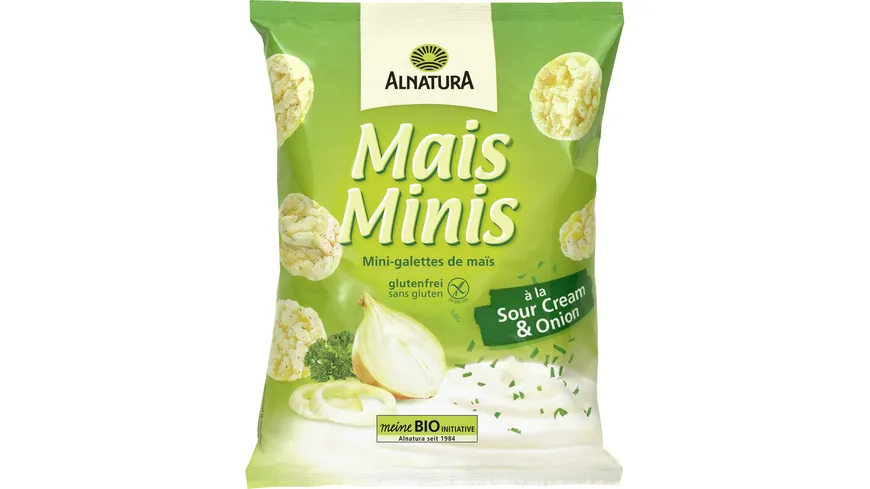 Alnatura Bio Mais Minis à la Sour Cream & Onion 50 g