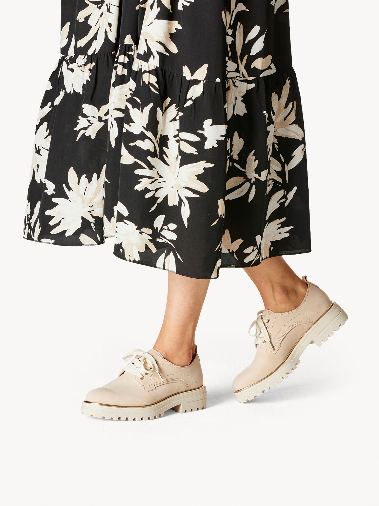 Derbie en cuir - beige