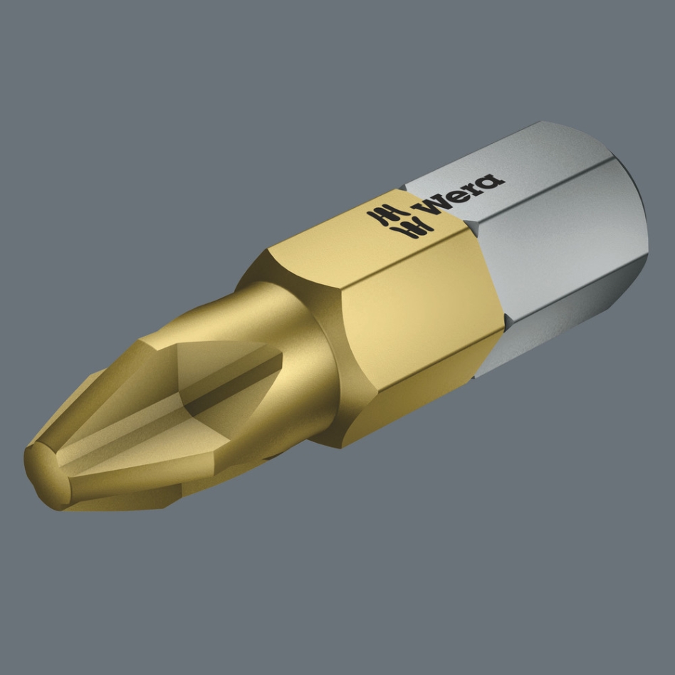 Wera 05073516001 855/1 SB TIN-Bits Pozidriv, PZ 1 x 25 mm, 2-delt