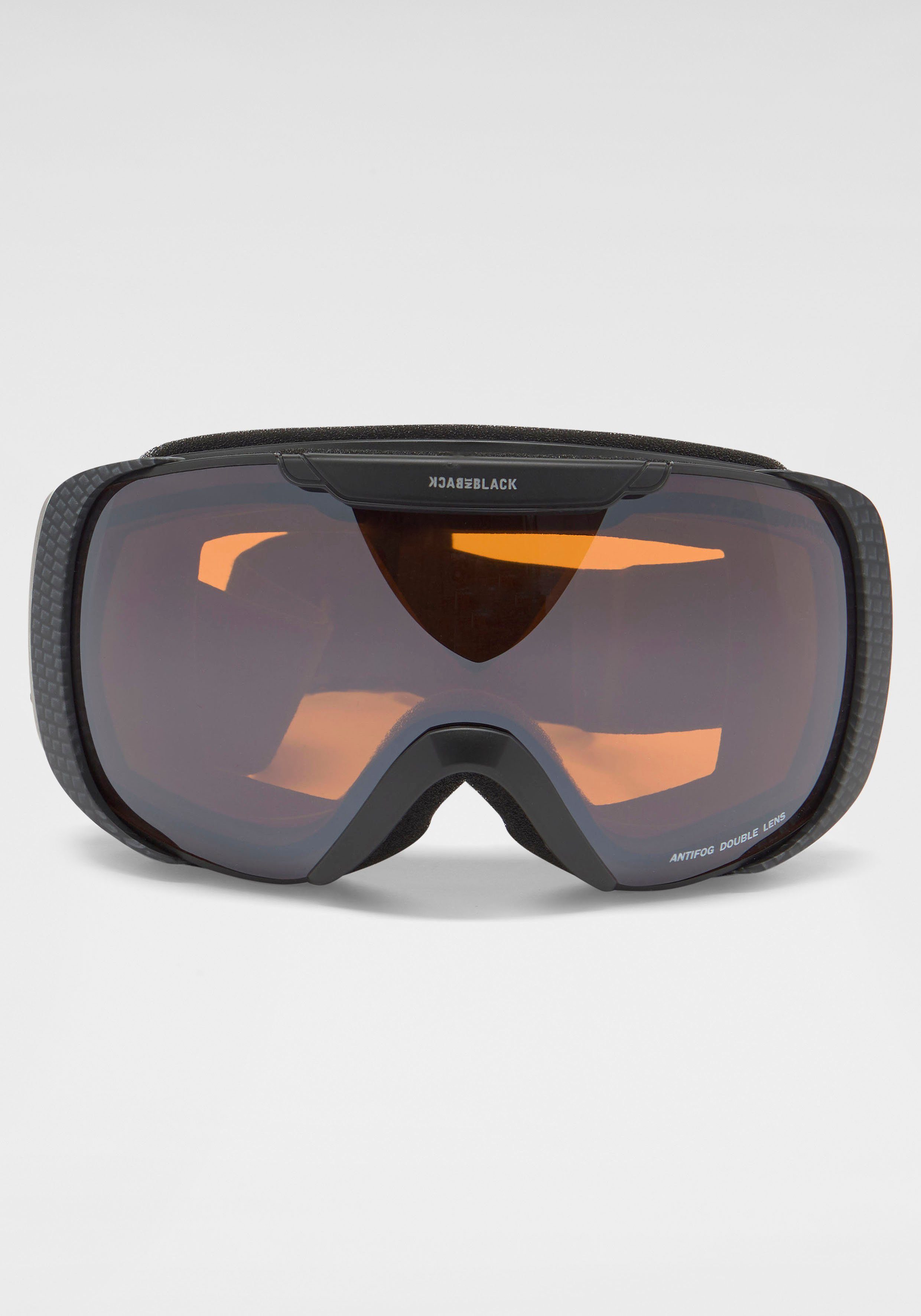 BACK IN BLACK Eyewear Skibrille, mit Logo auf dem Band