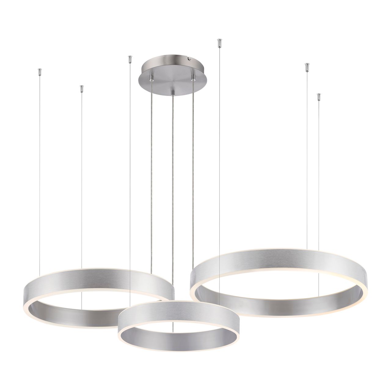 Paul Neuhaus LED Pendelleuchte SCULLI, CCT, dimmbar, separat schaltbar, Stahl
