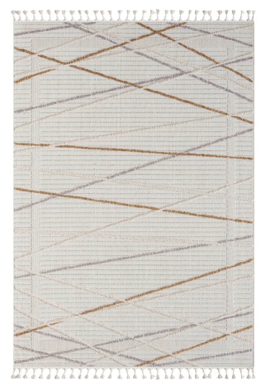 MyFlair Teppich Mila, 160cm x 230cm, Farbe Hellgrau, rechteckig, Florhöhe 10mm