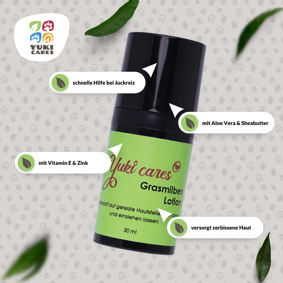 Yuki Cares Pflege & Hygiene Yuki Cares Grasmilben Lotion 30 ml