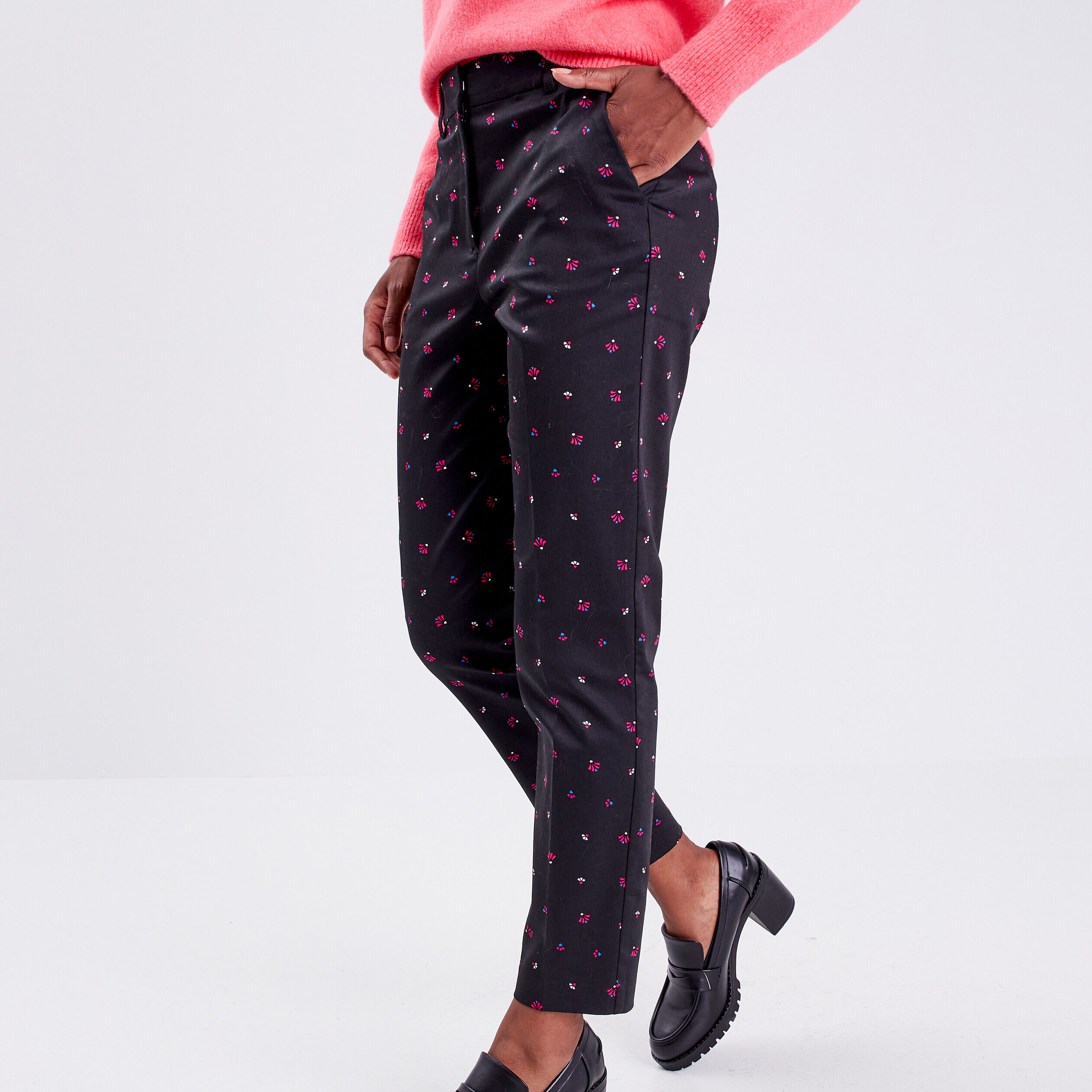 Pantalon city slim noir femme | Cache Cache
