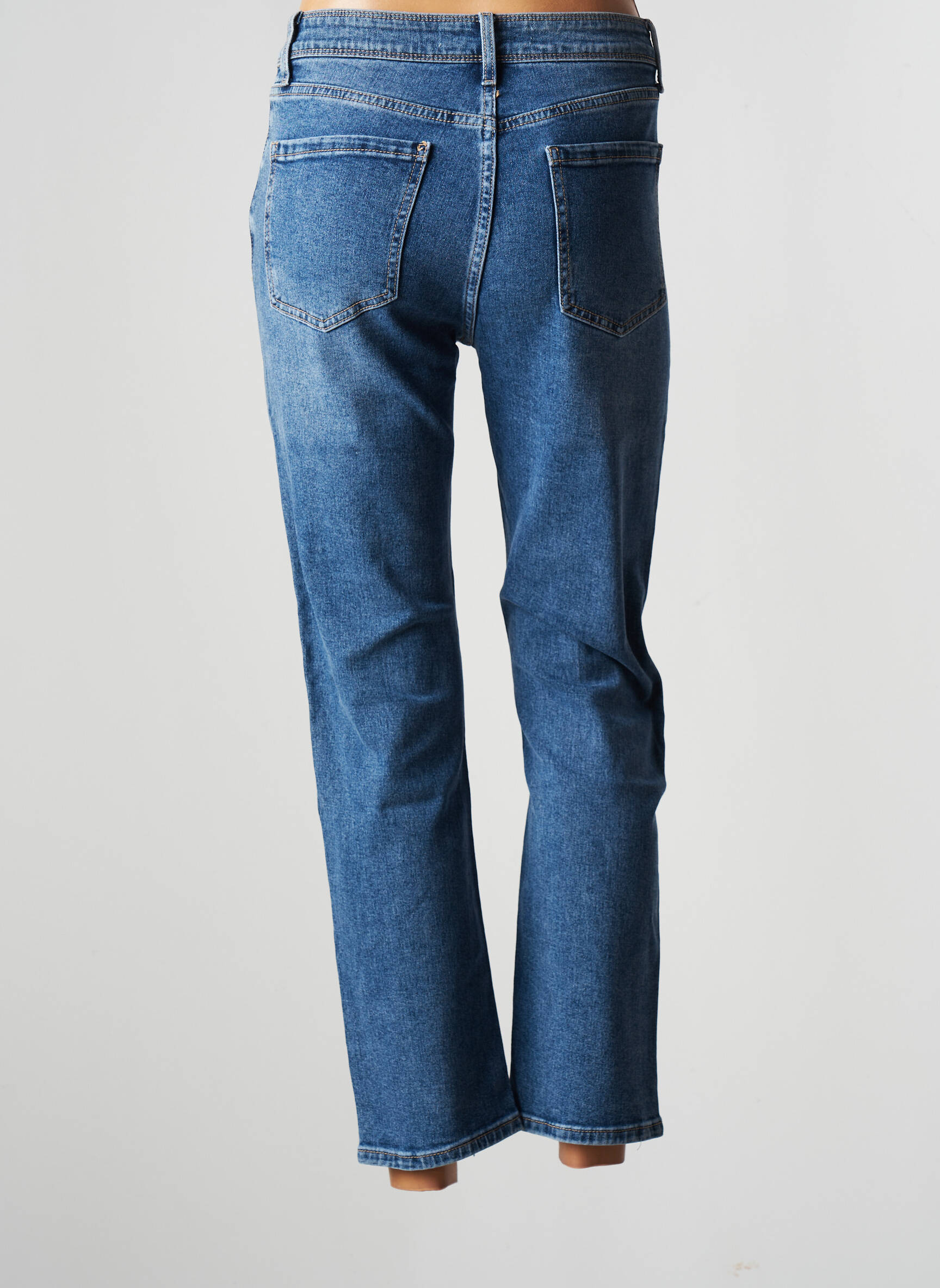 Oraije Jeans Coupe Slim Femme couleur bleu