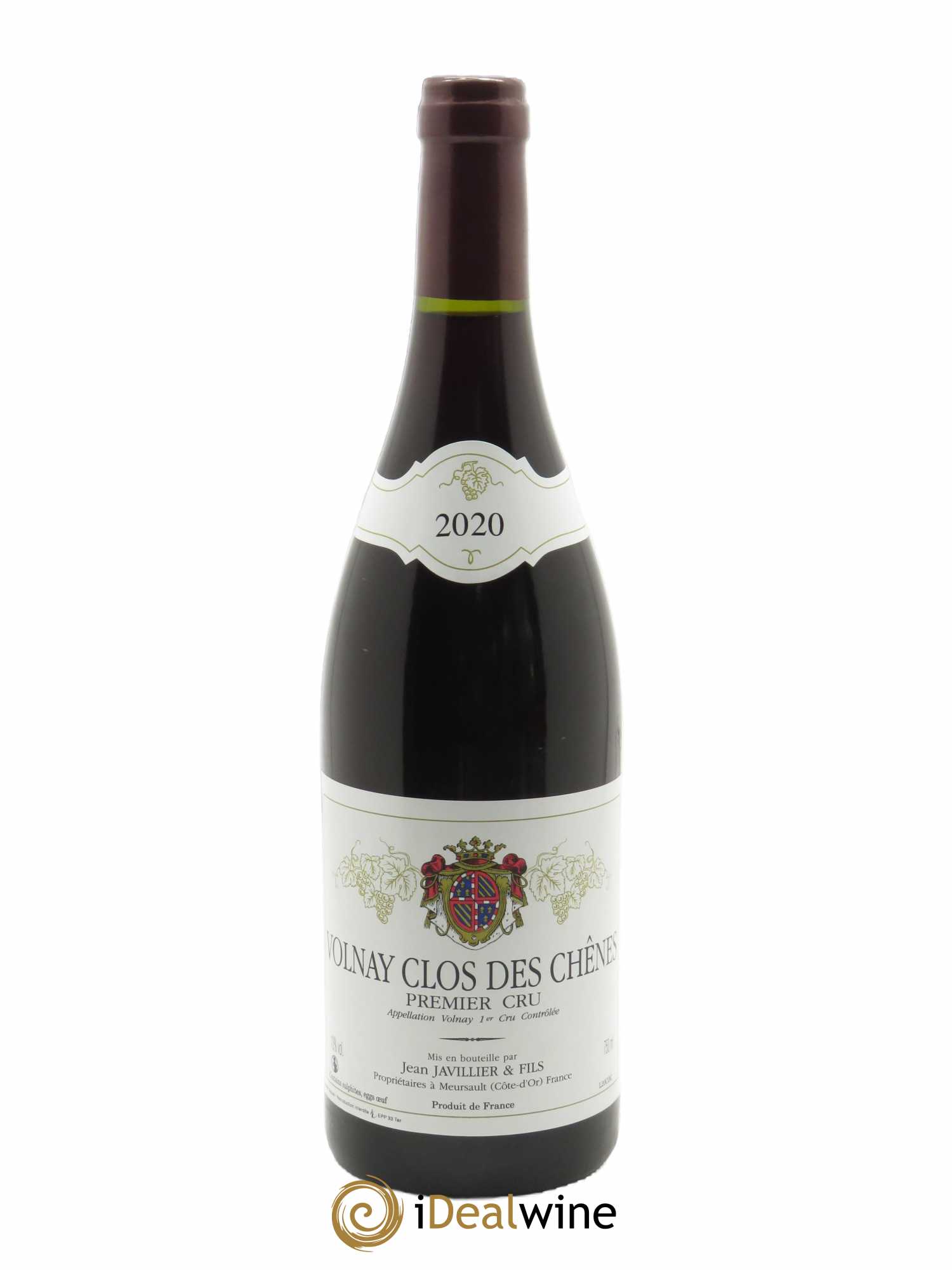Volnay 1er Cru Clos des Chênes Jean Javillier & Fils  2020 - Lot de 1 Bouteille