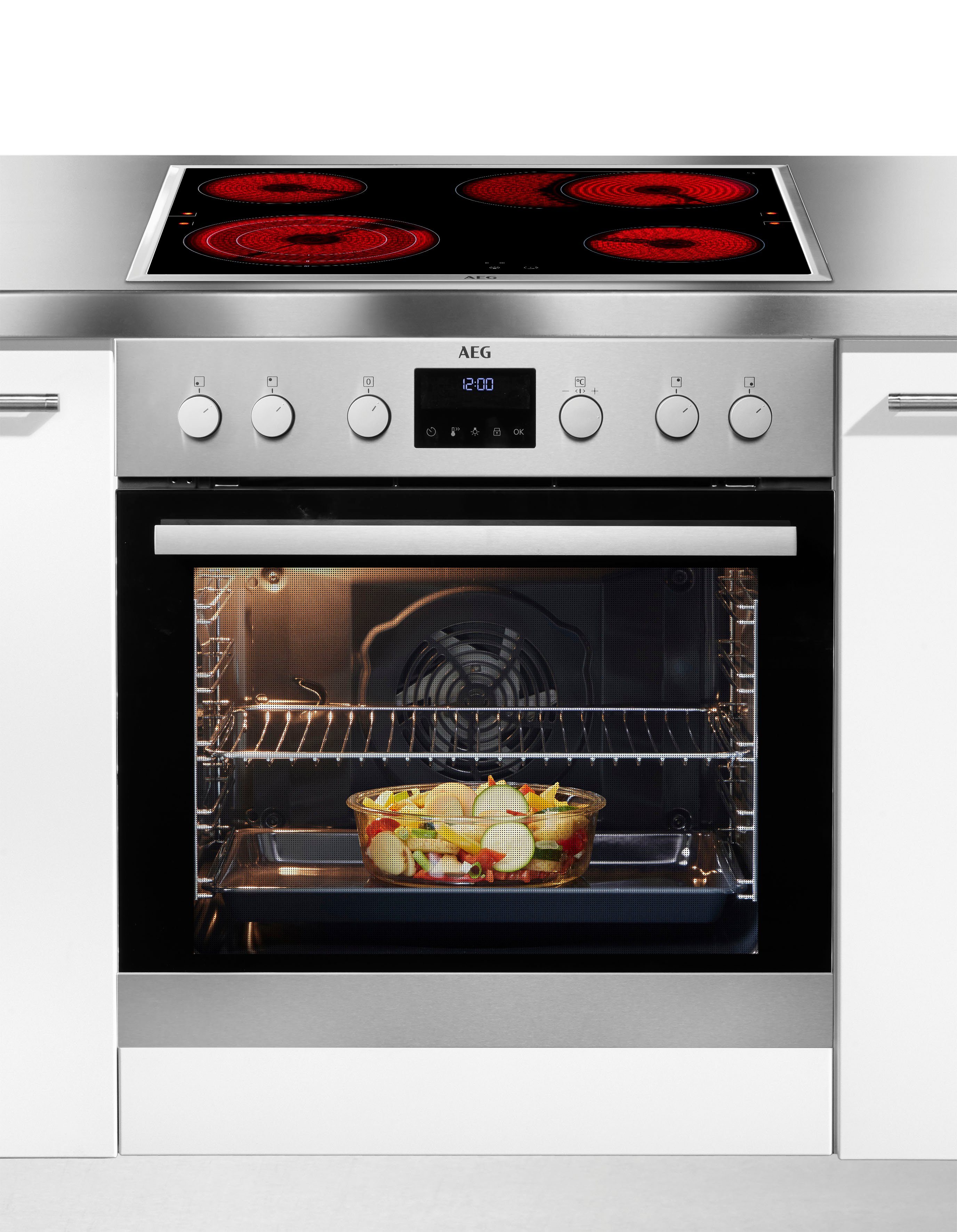 AEG Elektro-Herd-Set TEAMHHP2, Pyrolyse-Selbstreinigung