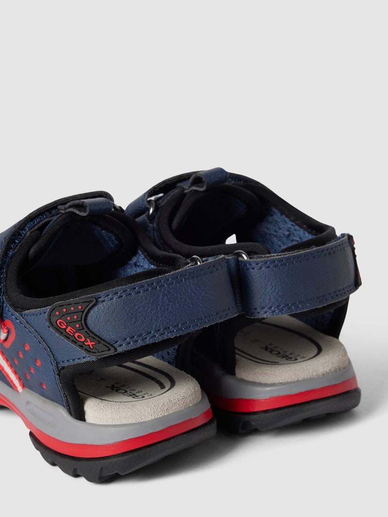 Sandalen mit Kontrastbesatz Modell 'J BOREALIS BOY' in marineblau