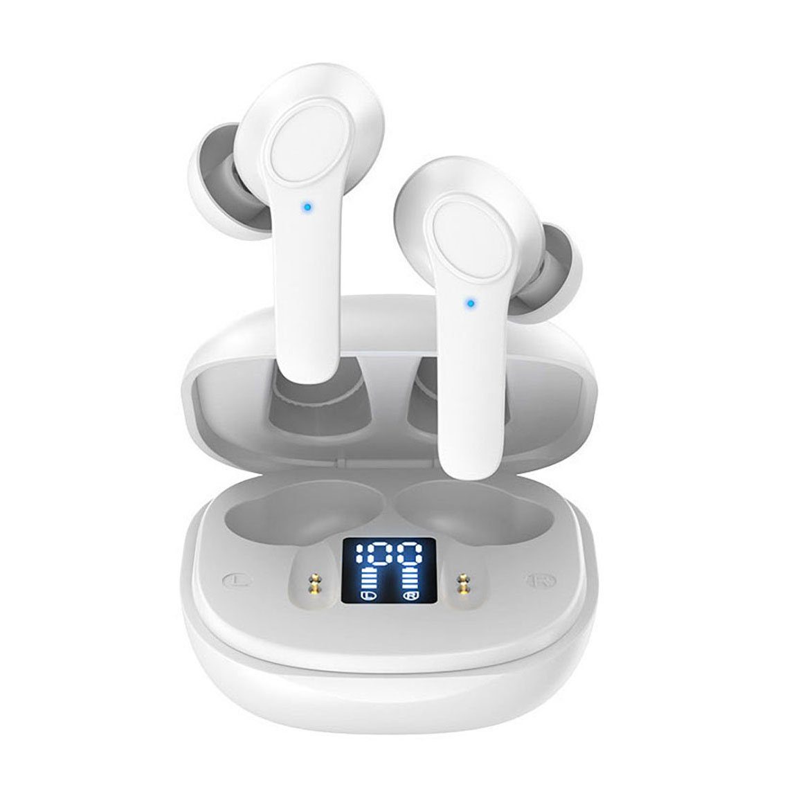 Mutoy Bluetooth Kopfhörer, True-Wireless In-Ear-Kopfhörer mit Mikrofon, In-Ear-Kopfhörer (Voice Assistant, Noise Cancelling Wireless Earbuds,IP7 Wasserdicht Ohrhörer LED-Anzeige)