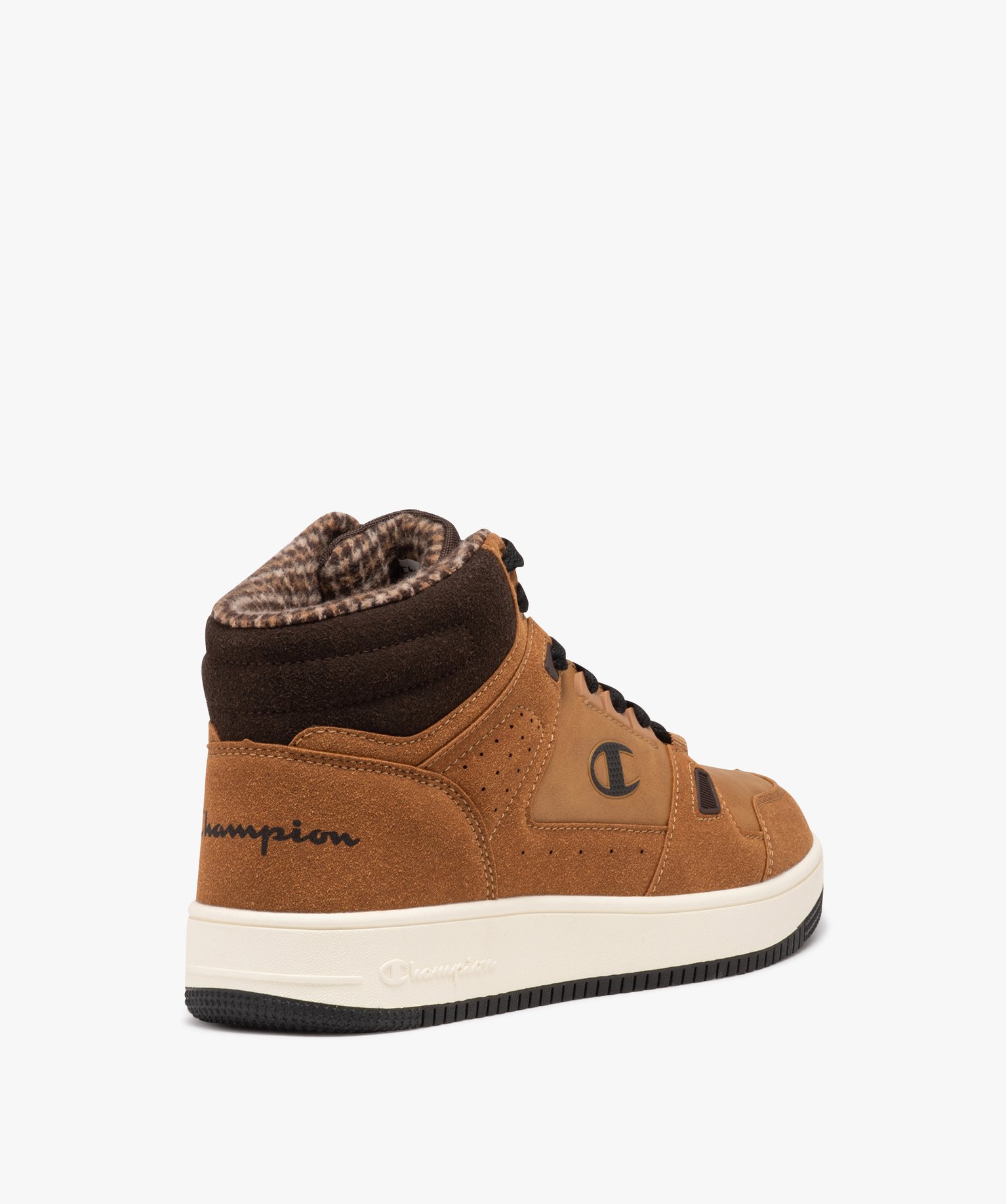 Baskets homme mid-cut casual dessus en suédine - Champion camel | GEMO