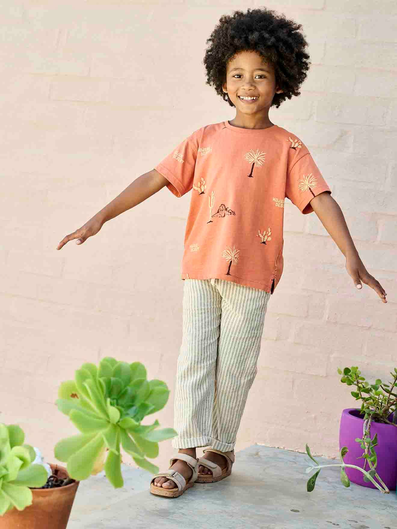 Vertbaudet Jungen T-Shirt Oeko-Tex - aprikose