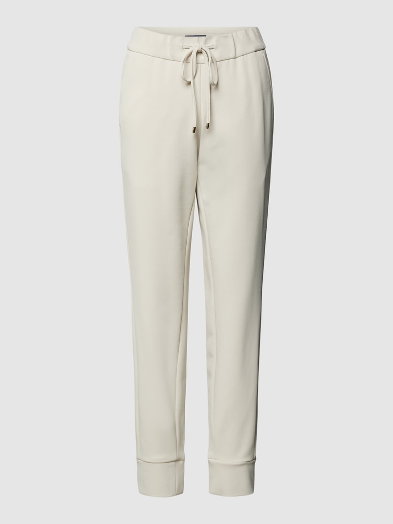 Verkürzte Jogpants mit elastischem Bund Modell 'CARY' in offwhite