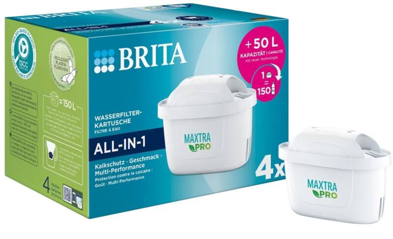 BRITA MXPRO 122027 Wasserfilterkanne Weiß 4 Stück