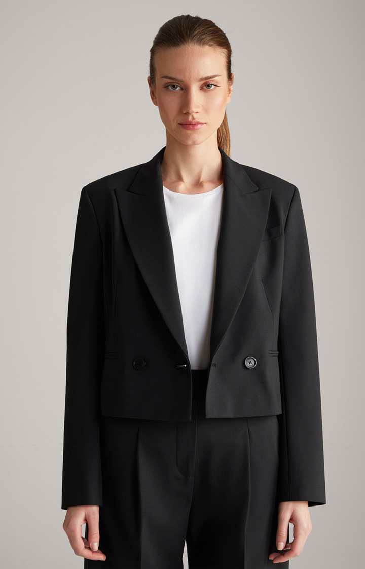 Kurz-Blazer in Schwarz