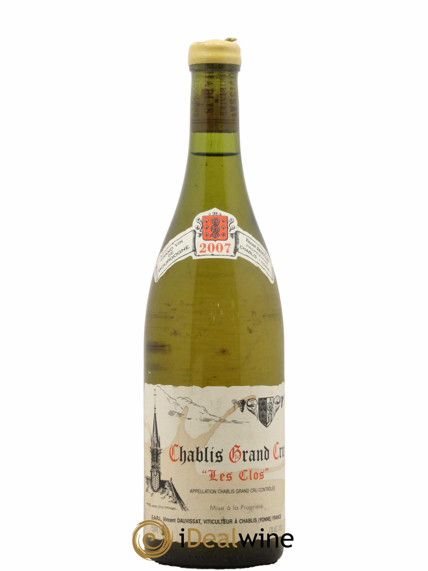 Chablis Grand Cru Les Clos Vincent Dauvissat (Domaine)  2007 - Lot de 1 Bouteille