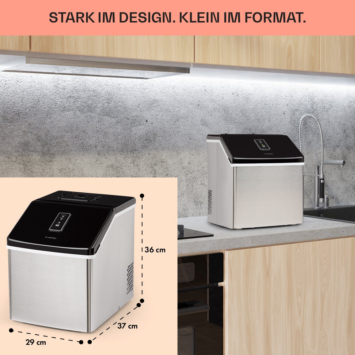 Klarstein Eiswürfelmaschine Clearcube