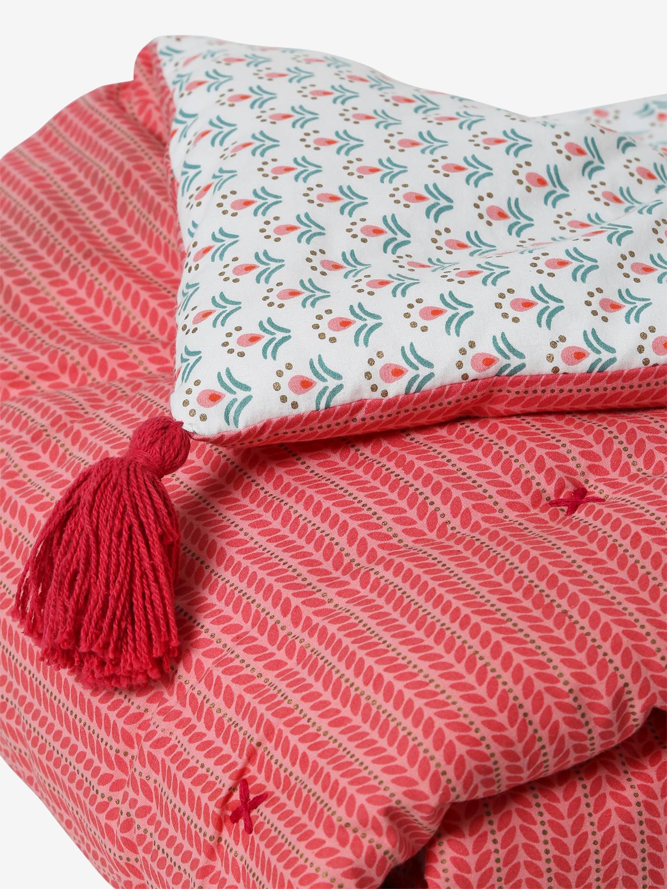Vertbaudet Kinder Steppdecke INDIA - rosa/mehrfarbig