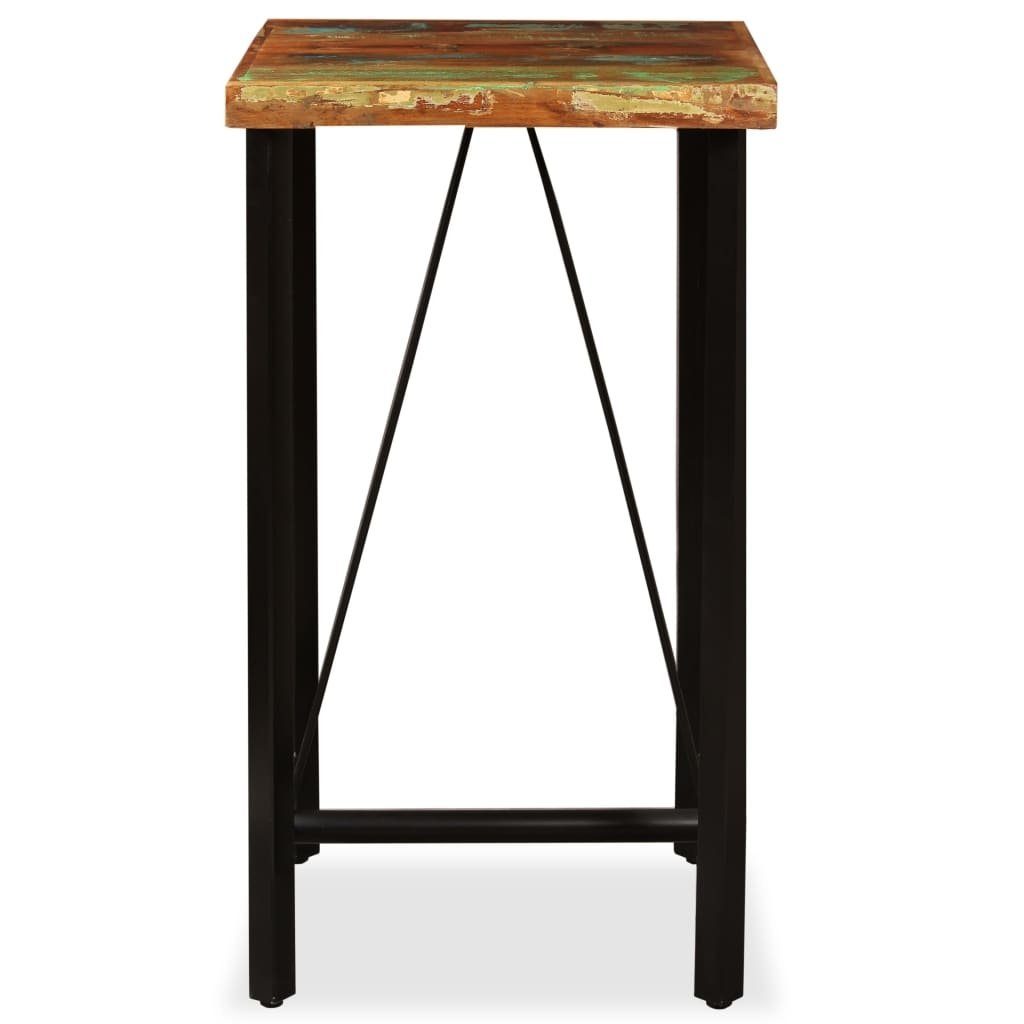 möbelando Stehtisch 295480 (LxBxH: 60x60x107 cm), aus Massivholz in recycle Optik