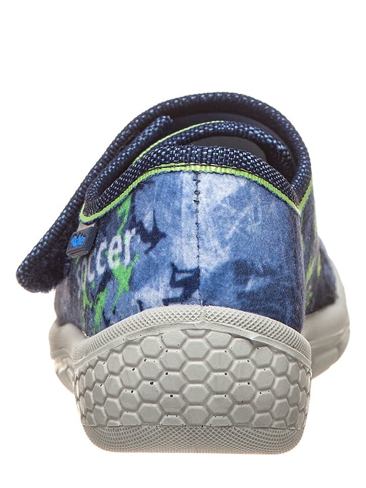 Richter Shoes Hausschuhe in Blau/ Weiß günstig kaufen 20