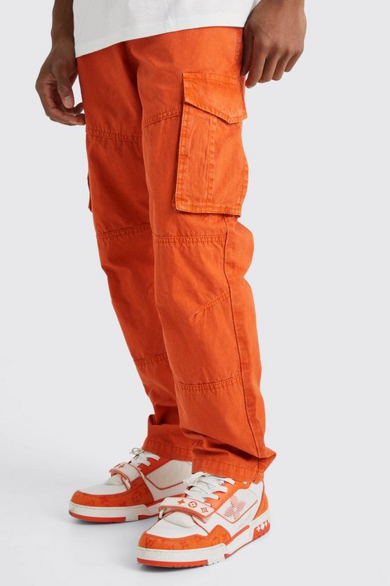Cargo-Hose mit geradem Bein und Acid-Waschung