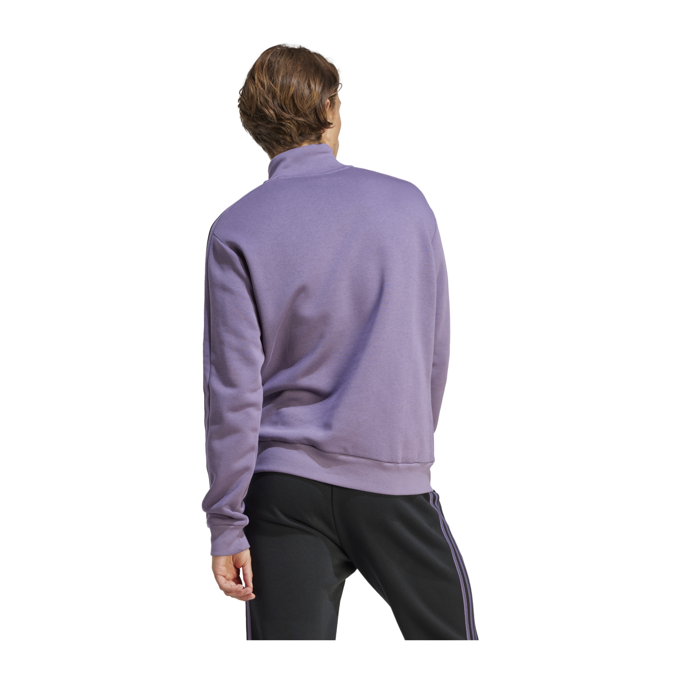 adidas Essentials Fleece HalfZip Sweatshirt Lila