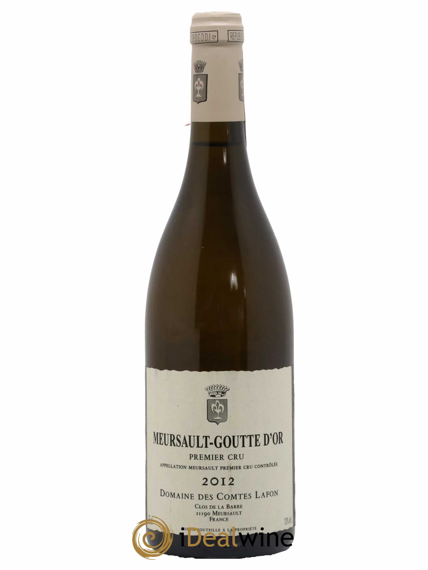 Meursault 1er Cru Goutte d'Or Comtes Lafon (Domaine des)  2012 - Lot de 1 Bouteille