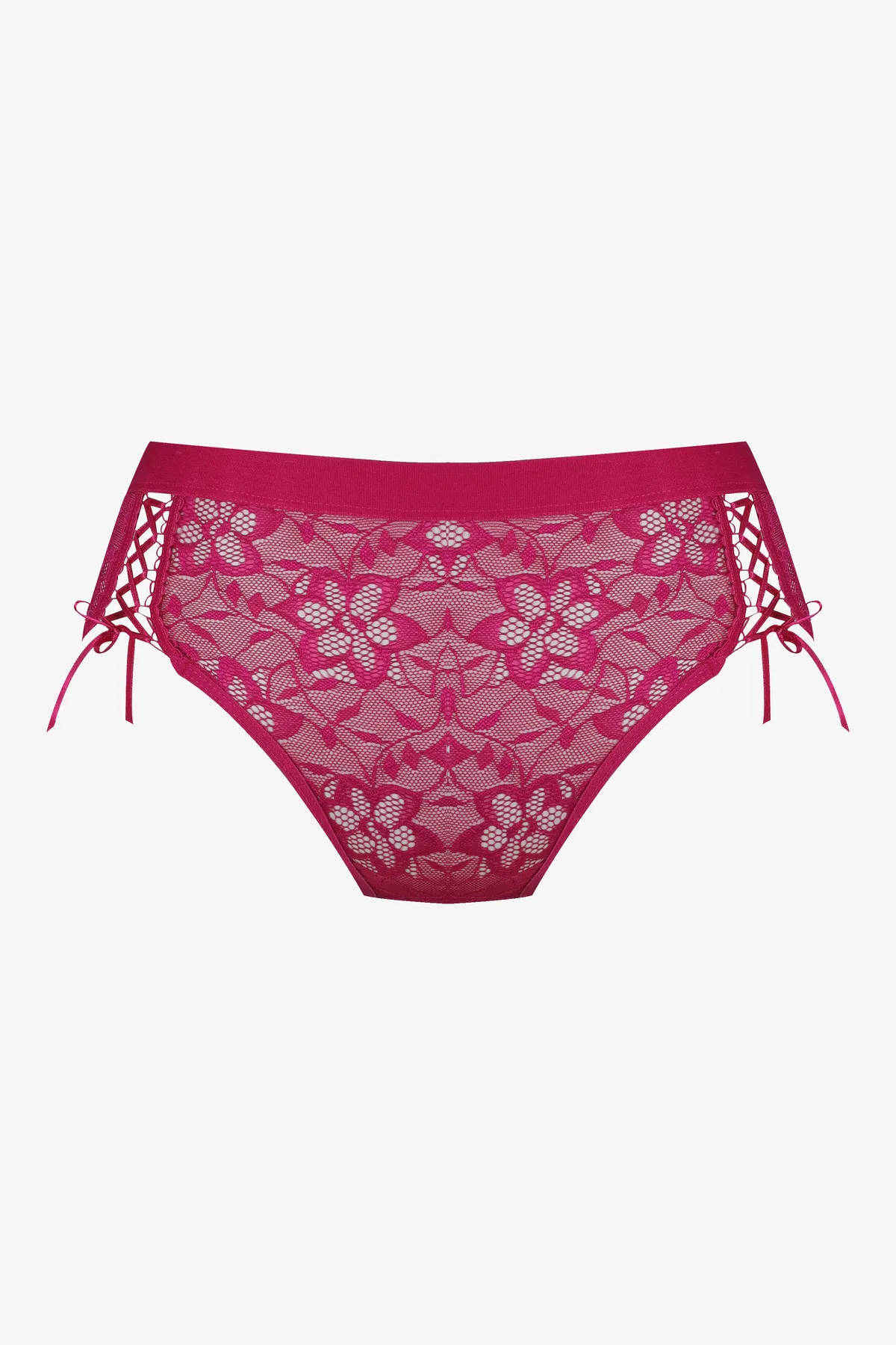 koza iç giyim  3-teiliger Low-Cut-Höschen mit seitlicher Spitze für Damen