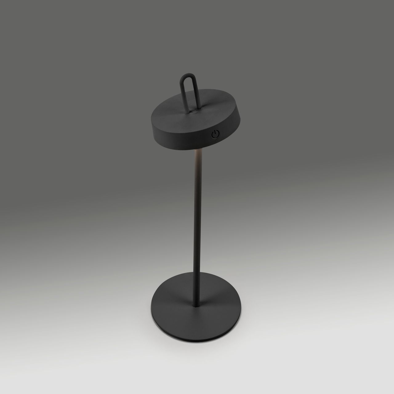 JUST LIGHT Akku Tischleuchte AMAG, 1x LED-Board/1,50Watt/2700Kelvin, IP44, Schwarz
