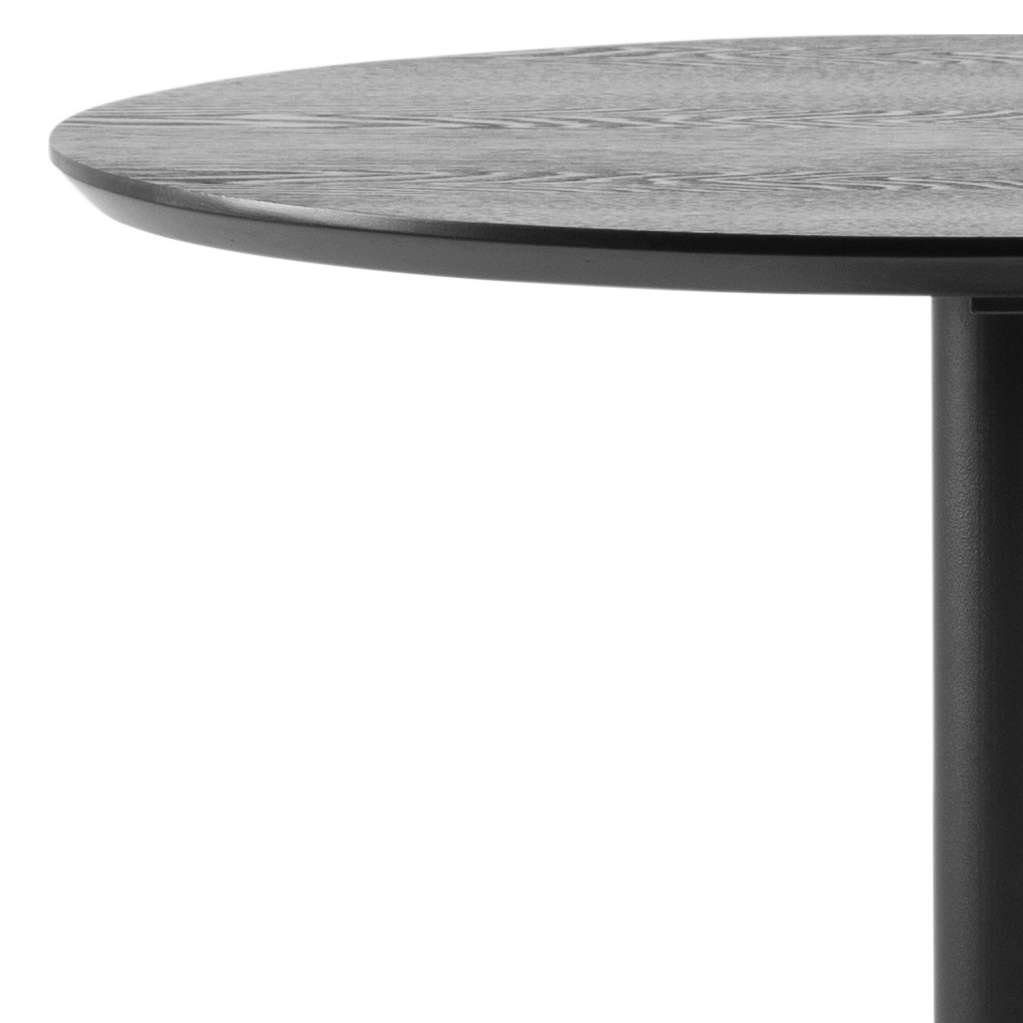 ACTONA GROUP Bartisch Ibiza (1-St), Bartisch rund Ø 60 cm, Schwarz, mit Trompete Gestell